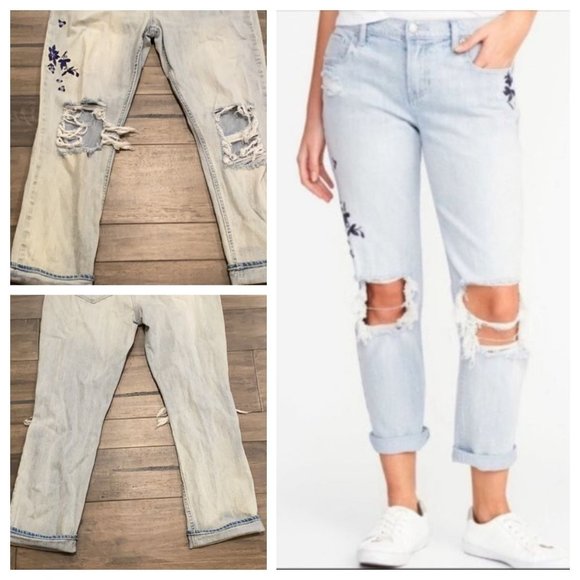 Old Navy Tattered Boyfriend Straight 